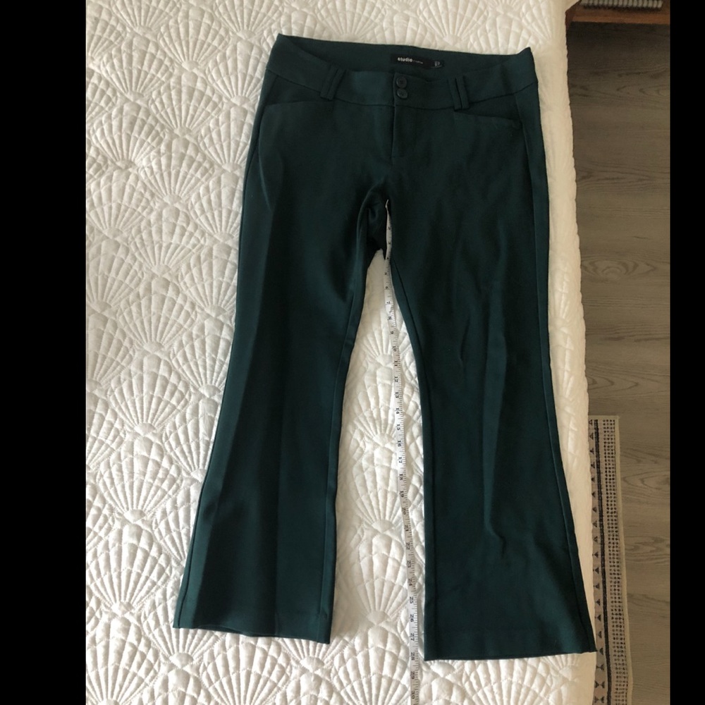 Green dress pants